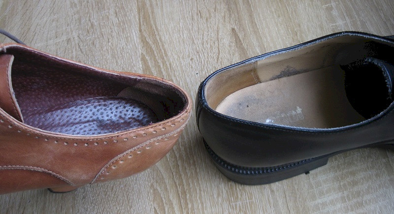 casser contrefort chaussure en cuir