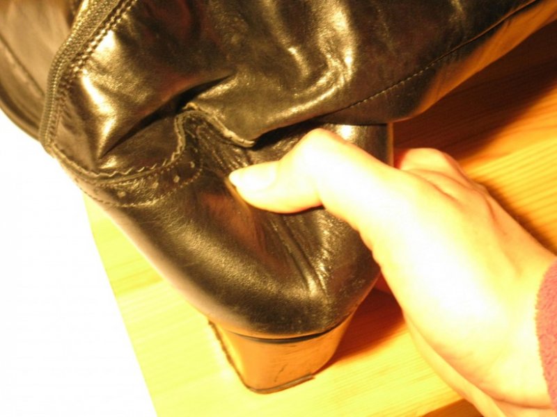 contrefort cuir dur chaussure casse