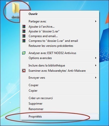 cacher un fichier sur windows seven 0