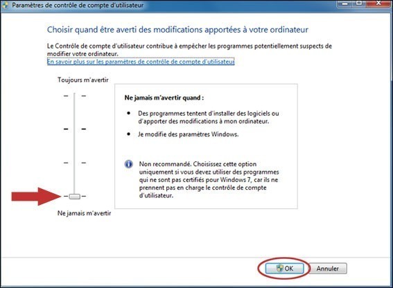 desactiver le controle de compte utilisateur uac sur seven 3 desactiver le controle de compte utilisateur uac sur seven 3