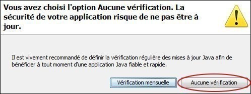 desactiver les mises a jour automatiques de java sur seven 4