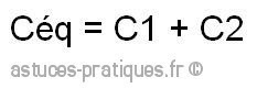 le condensateur association en serie et parallele 2