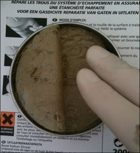 reparer un pot d echappement troue 3