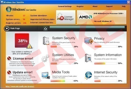 supprimer windows user satellite 0