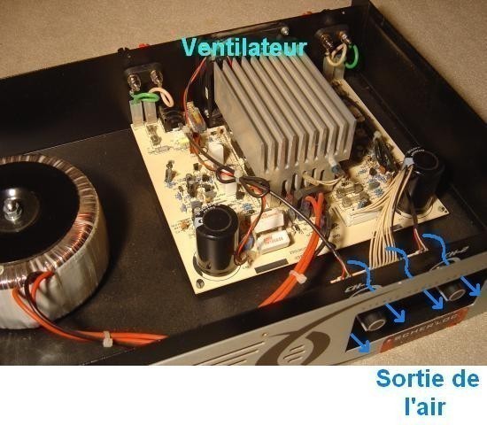 Ampli sono Audiophony AS402 2x200W realisation 10