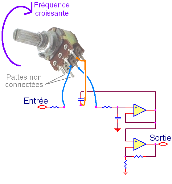 filtre actif passe bas pour caisson de basse 10