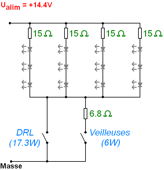 phares led 12v led en serie et resistance 10 phares led 12v led en serie et resistance 10