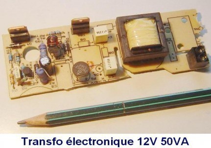transformateur electronique 12v mesures 0