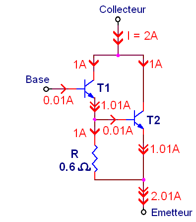 transistors en parallele et transistor darlington 2