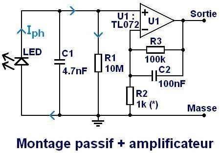 utiliser une led comme photodiode montage 2 utiliser une led comme photodiode montage 2