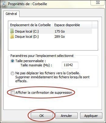 desactiver la confirmation de suppression de la corbeille sur seven 2 desactiver la confirmation de suppression de la corbeille sur seven 2
