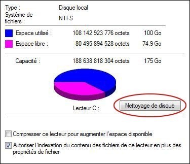 supprimer les points de restauration sur windows 7 2