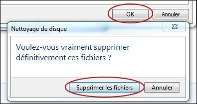 supprimer les points de restauration sur windows 7 6
