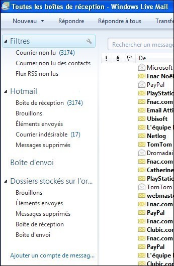 comment reparer windows live mail 2012
