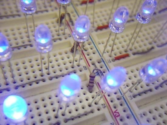 led et calcul de la resistance serie 8