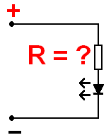 led et calcul de la resistance serie 0