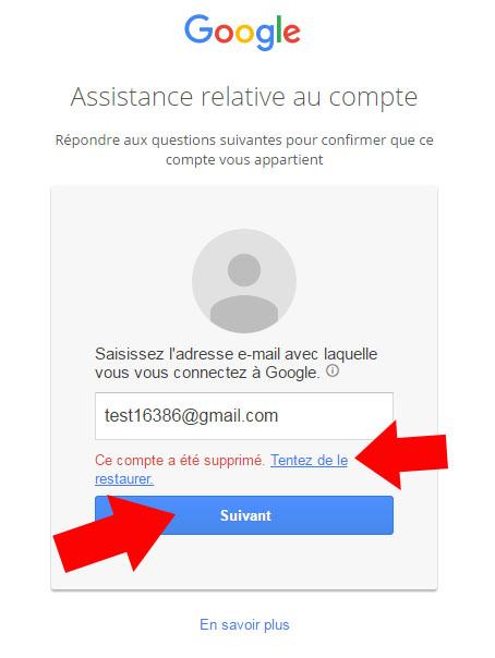 comment recuperer un compte google 2