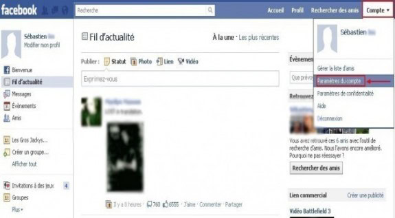 sauvegarder ses donnees de profil facebook 0