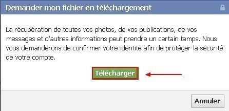 sauvegarder ses donnees de profil facebook 3