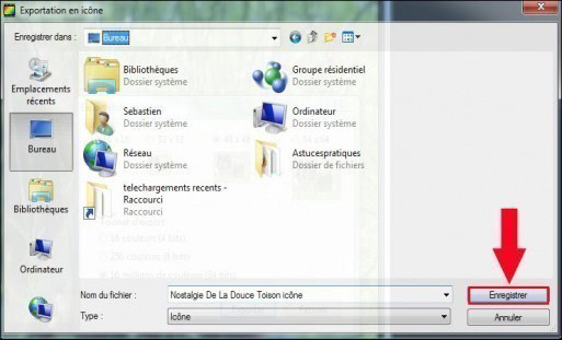 transformer une image en icone avec photofiltre 3