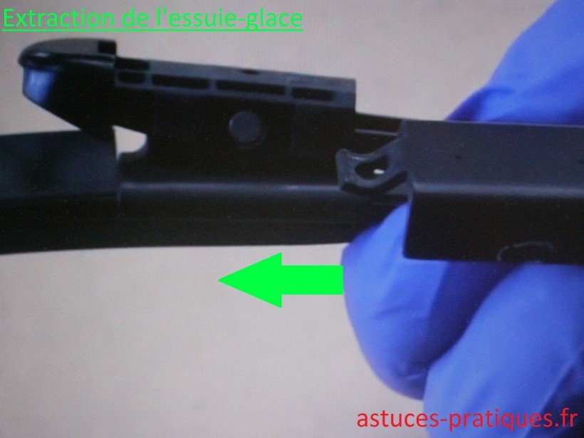 Extraction de l'essuie-glace