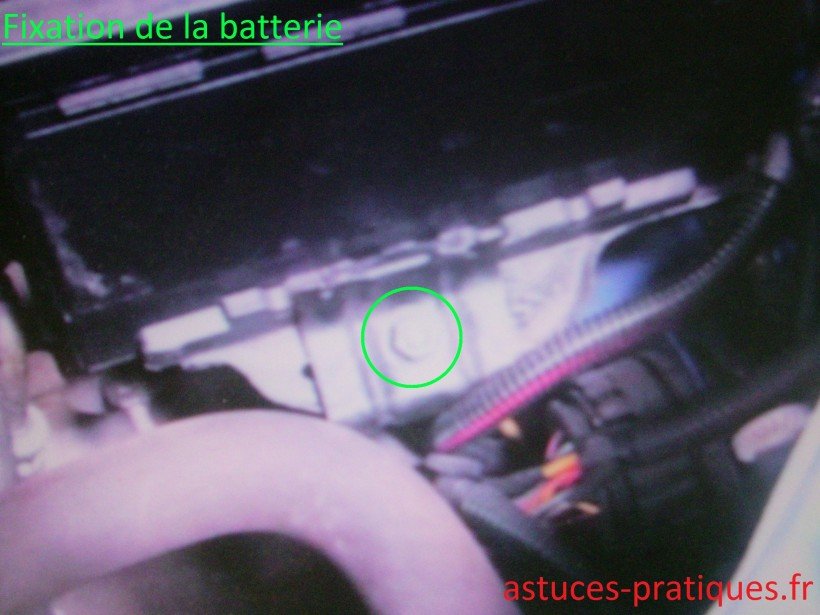 Fixation de la batterie 