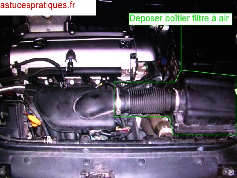 Dépose boite à air/conduit