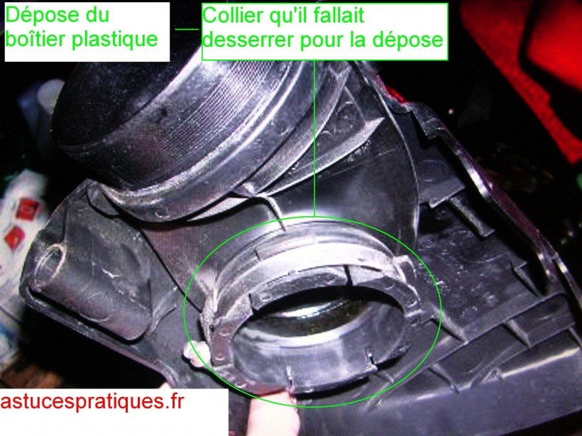 Dépose cache en plastique 02