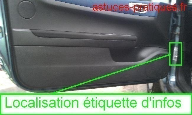 Localisation étiquette d'informations