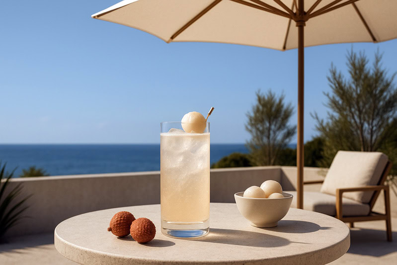 La recette du cocktail fizz litchi