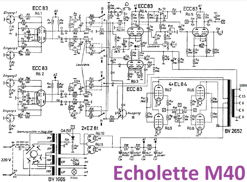 ampli echolette m40 schema ampli echolette m40 schema