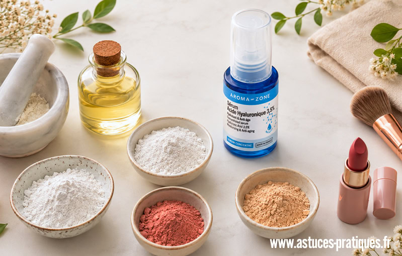Voici les ingrédients nécessaires pour faire du maquillage maison (DIY)