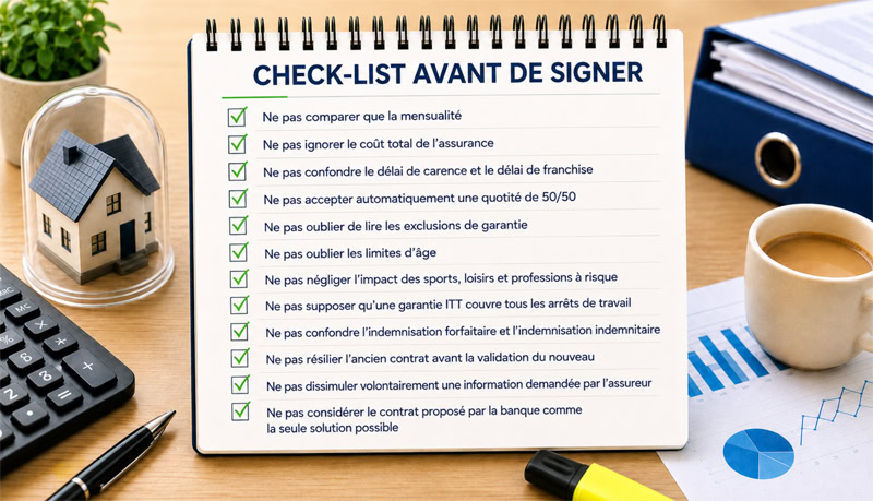 Voici la liste des erreurs à éviter sur les assurances emprunteur