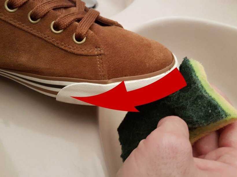 Brosse De Nettoyage Pour Chaussures En Daim Et Baskets - Outil Pour Semelle Et Surface, Poignée Ergonomique