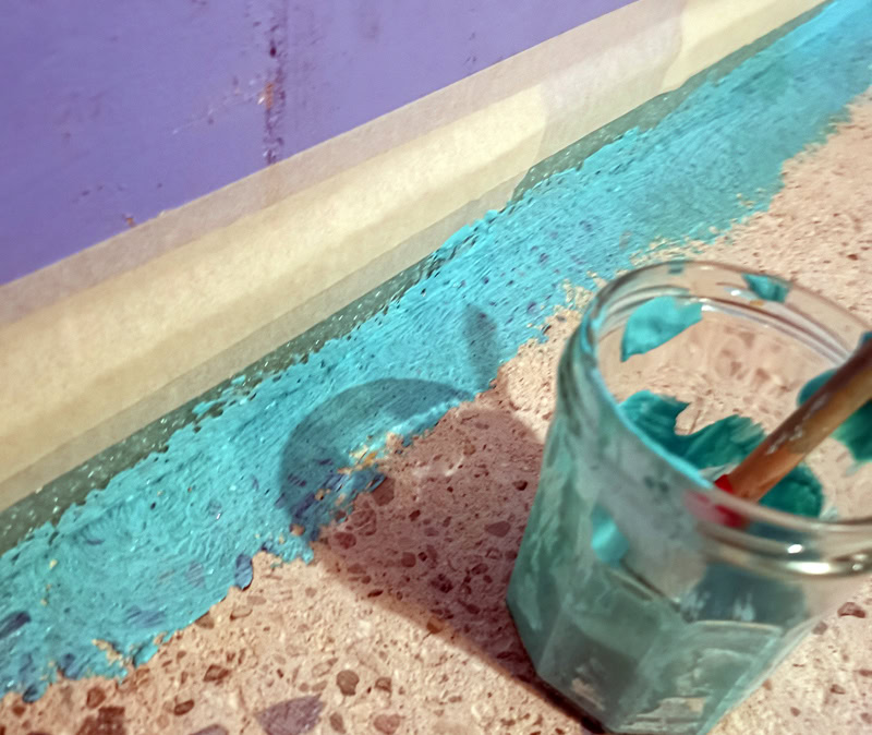 Primérisation de la périphérie de votre dalle en béton