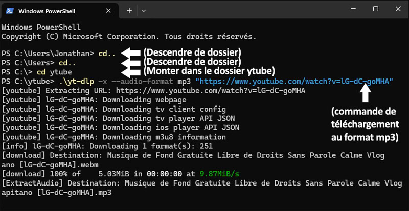 Télécharger en MP3 le son d'une vidéo Youtube en ligne de commande
