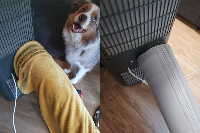 Tuyau de climatisation mobile isolé avec un plaid et avec une housse spéciale