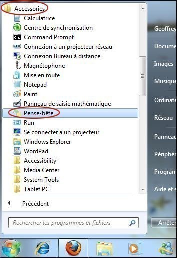 Utiliser le pense-bête sur Windows 7 - Astuces Pratiques